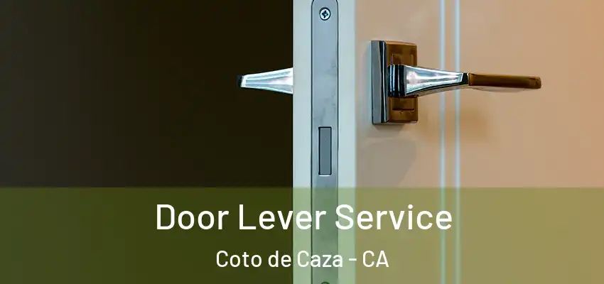  Door Lever Service Coto de Caza - CA